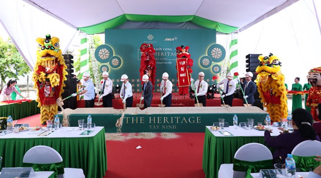 Groundbreaking ceremony for a new urban area project in Tay Ninh Province